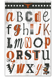 Texas Longhorns Alphabet 11x19 Sign
