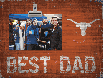 Texas Longhorns Best Dad Clip Frame