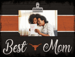 Texas Longhorns Best Mom with Stripe Clip Frame