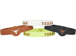 Texas Longhorns Bracelets - 4 Pack Silicone