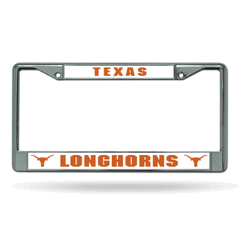Texas Longhorns Standard Chrome Frame with Plastic Inserts 12