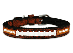 Texas Longhorns Classic Leather Toy Football Collar