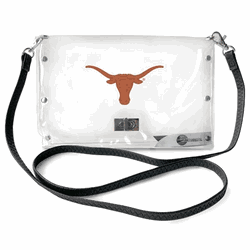 Texas Longhorns Clear Envelope Purse STRAP