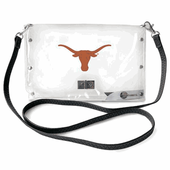 Texas Longhorns Clear Envelope Purse STRAP
