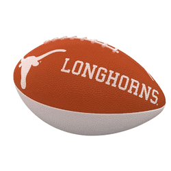 Texas Longhorns Combo Logo Junior-Size Rubber Football