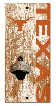Texas Longhorns Distressed Bottle Opener