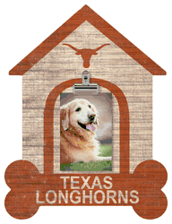 Texas Longhorns Dog Bone House Clip Frame