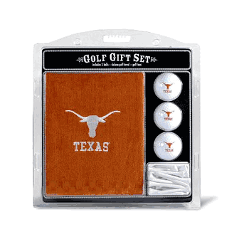 Texas Longhorns Embroidered Towel Golf Gift Set