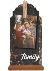 Texas Longhorns Family Clothespin 6x12