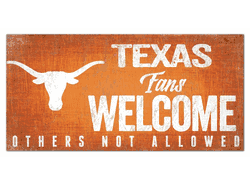 Texas Longhorns Fans Welcome Sign