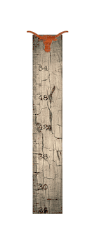 Texas Longhorns Growth Chart Sign 6x36