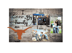 Texas Longhorns I Love my Family Clip Frame