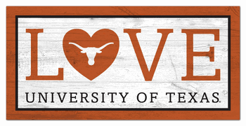 Texas Longhorns Love 6x12 Sign