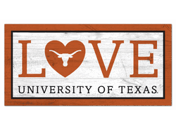 Texas Longhorns Love 6x12 Sign