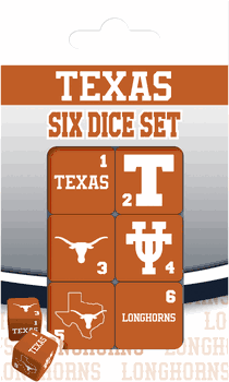 Texas Longhorns NCAA Dice Set