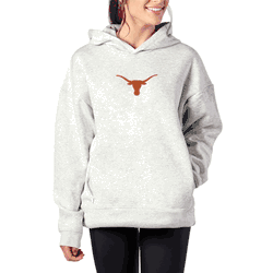 Texas Longhorns NCAA Kadi Hoodie with Zipper Pockets Heather Grey Large