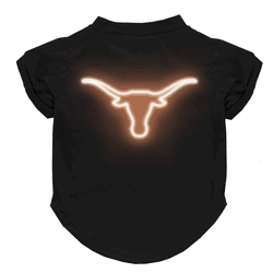 Texas Longhorns Neon Pet T-Shirt, Small