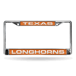 Texas Longhorns Orange Laser Chrome Frame