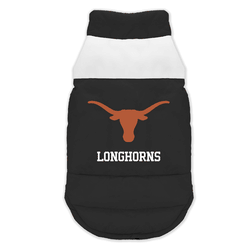 Texas Longhorns Pet Parka Puff Vest Large
