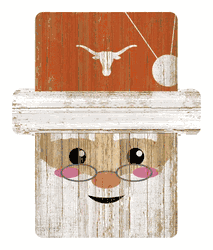Texas Longhorns Santa Ornament
