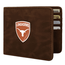 Texas Longhorns Shield Wallet - Brown