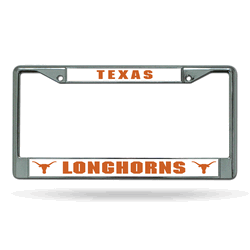 Texas Longhorns Standard Chrome Frame with Plastic Inserts 12" x 6" Car/Truck Auto Accessory