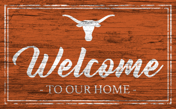 Texas Longhorns Team Color Welcome 11x19 Sign