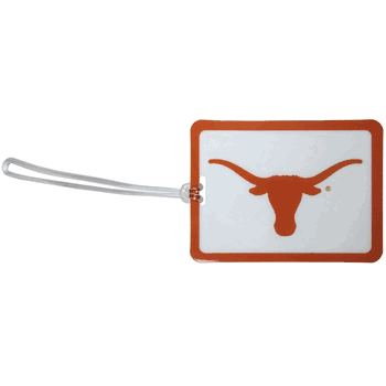 Texas Longhorns Vinyl Luggage Tag