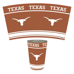 Texas Longhorns Wastebasket 3.3 Gallon Tin