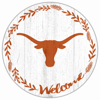 Texas Longhorns Welcome 12in Circle