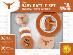 Texas Longhorns Wood Rattle Set