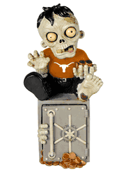 Texas Longhorns Zombie Figurine Bank CO