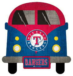 Texas Rangers 12" Team Bus Sign