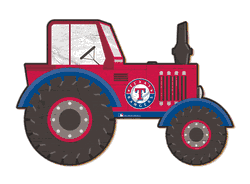 Texas Rangers 12" Tractor Cutout Sign