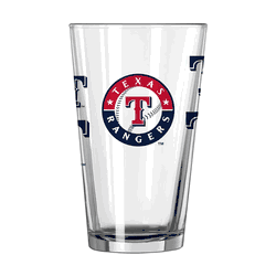 Texas Rangers 16oz Scatter Pint Glass