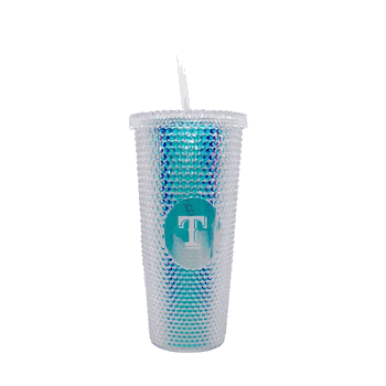 Texas Rangers 24oz Iridescent Studded Tumbler