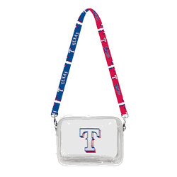 Texas Rangers 3D Logo Clear Fanny Fan Purse