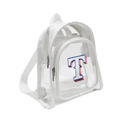 Texas Rangers 3D Logo Clear Mini Backpack