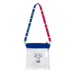 Texas Rangers 3D Logo Clear Satchelette