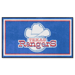 Texas Rangers 3ft. x 5ft. Plush Area Rug - Retro Collection
