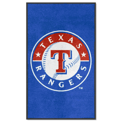 Texas Rangers 3X5 High-Traffic Mat with Durable Rubber Backing - Portrait Orientation