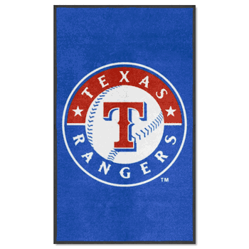 Texas Rangers 3X5 High-Traffic Mat with Durable Rubber Backing - Portrait Orientation