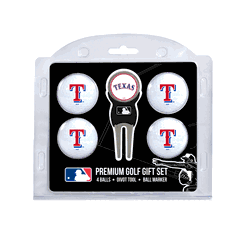Texas Rangers 4 Ball Gift Set + Divot Tool & Marker