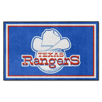 Texas Rangers 4ft. x 6ft. Plush Area Rug