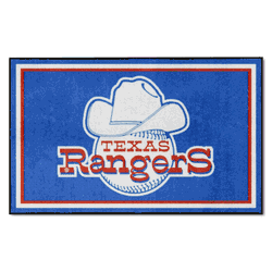 Texas Rangers 4ft. x 6ft. Plush Area Rug