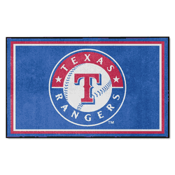 Texas Rangers 4ft. x 6ft. Plush Area Rug