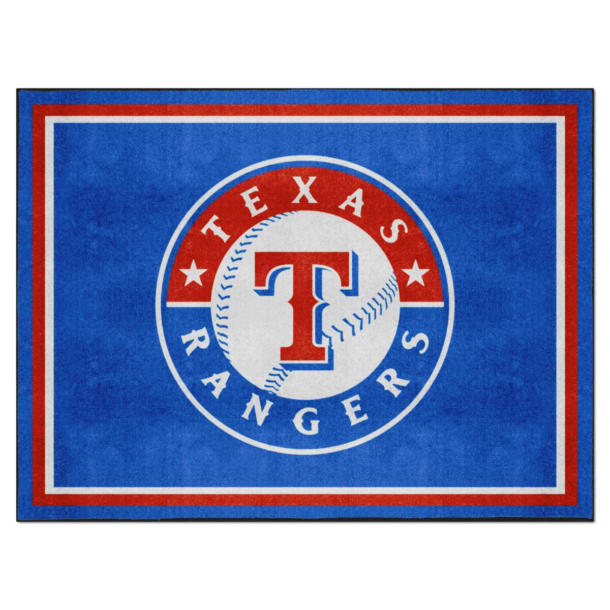 Texas Rangers Plush Area Rug