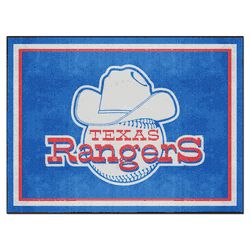 Texas Rangers 8ft. x 10 ft. Plush Area Rug - Retro Collection