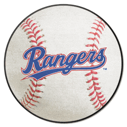 Texas Rangers Baseball Rug - 27in. Diameter