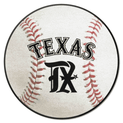 Texas Rangers Baseball Rug - 27in. Diameter